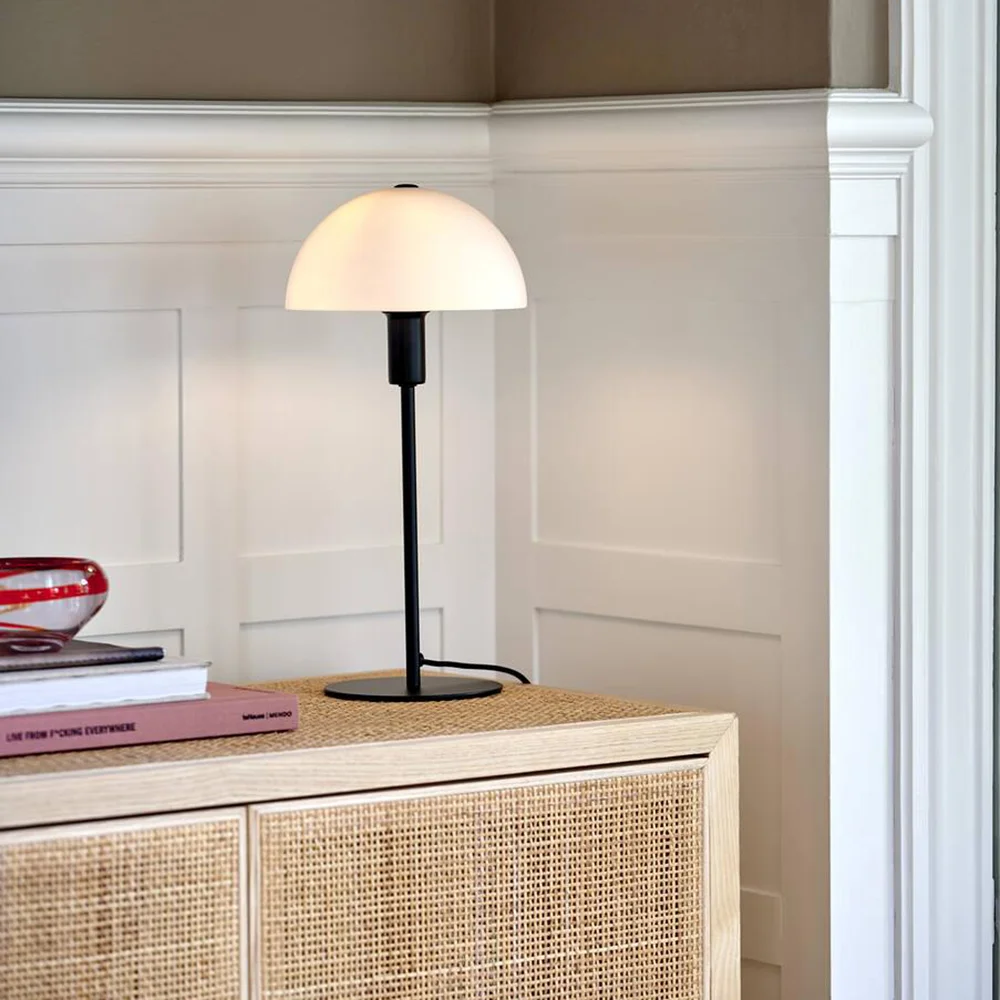 NORDLUX ELLEN BORDLAMPE E14 OPAL/SORT v:6339375