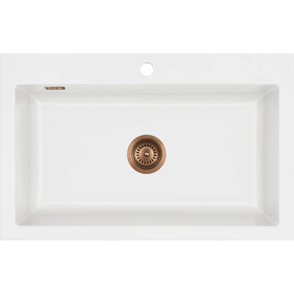 LAVABO MERA 80 KERAMIKK KJØKKENVASK MATT HVIT M/KOBBER BUNNVENTIL v:5941717 LAVABO MERA 80 KERAMIKK KJØKKENVASK MATT HVIT M/KOBBER BUNNVENTIL v:5941717