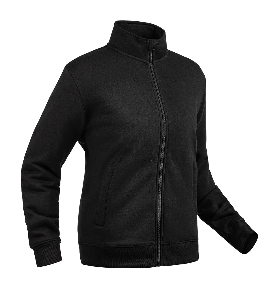 GESTO SWEATSHIRTJAKKE BASIC G1650 FULLZIP DAME SVART v:2650117 GESTO SWEATSHIRTJAKKE BASIC G1650 FULLZIP DAME SVART v:2650117