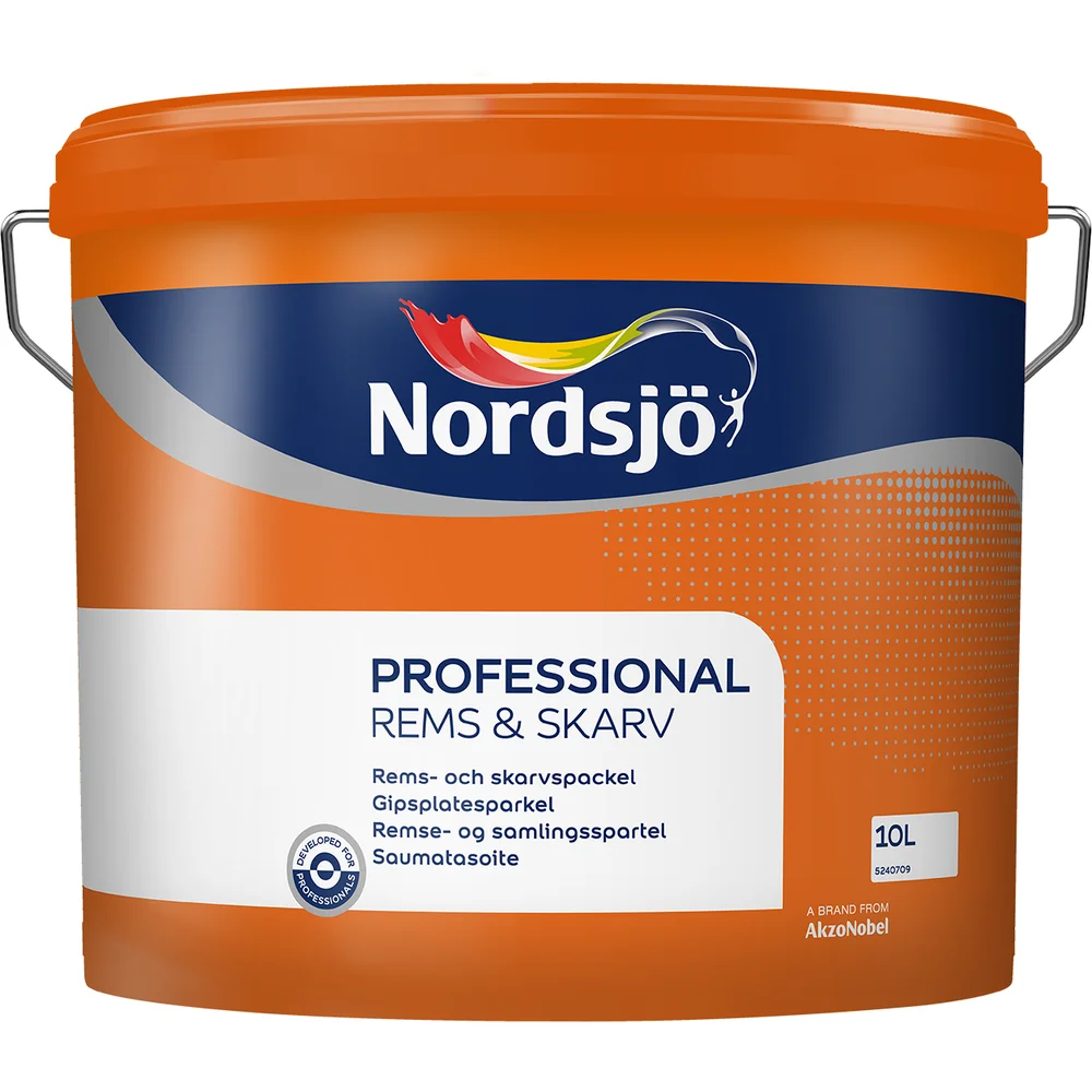 NORDSJØ GIPSPLATESPARKEL PRO 10L v:2583365
