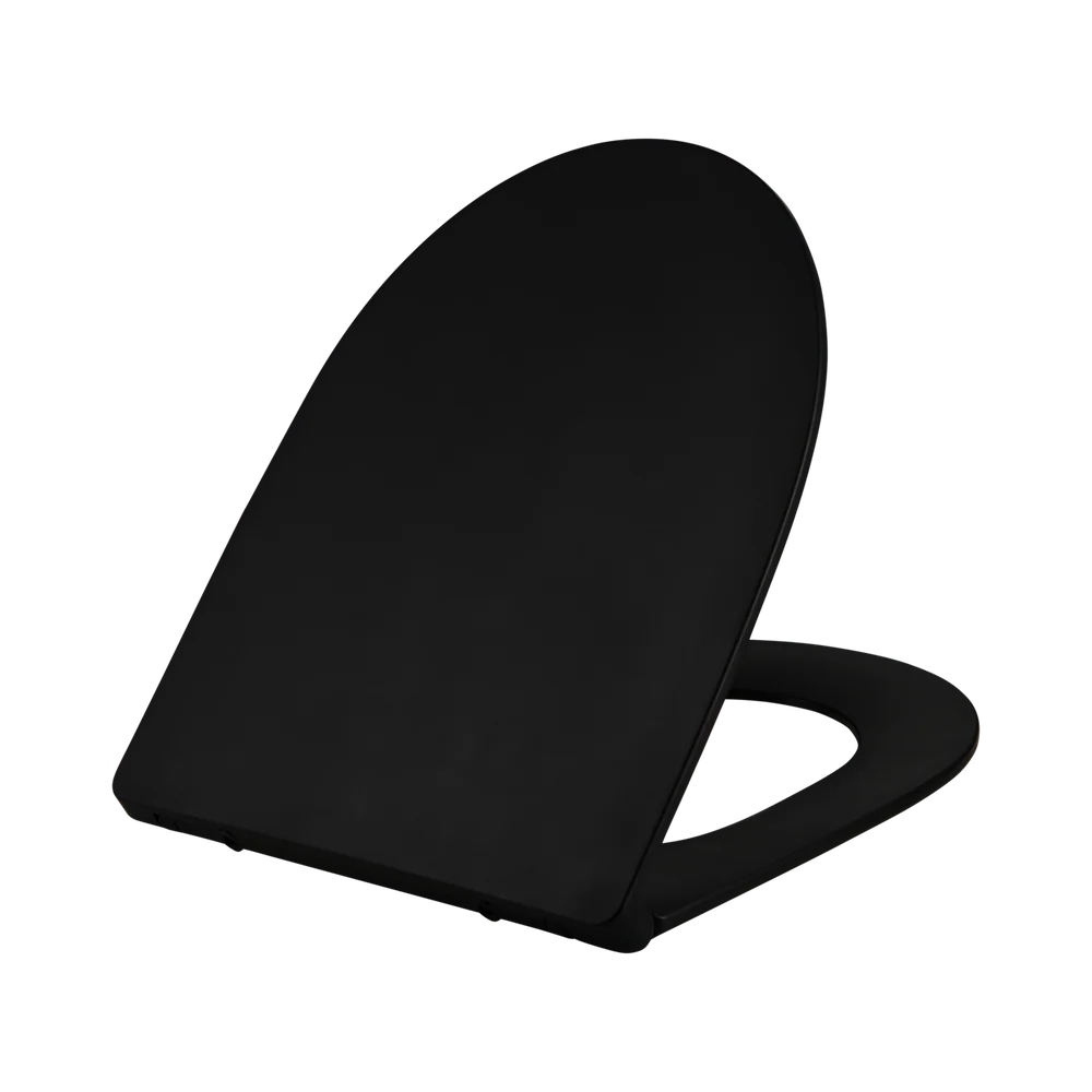 TOALETTSETE EDGE SLIM, MATT SORT v:2420285 TOALETTSETE EDGE SLIM, MATT SORT v:2420285