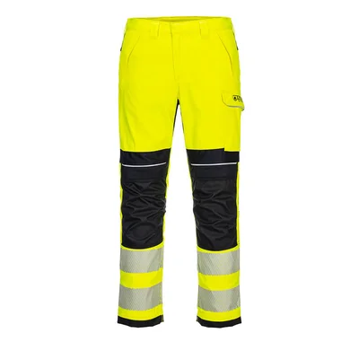 ARBEIDSBUKSE PW3 FR HI-VIS GUL-EU64 v:7436699