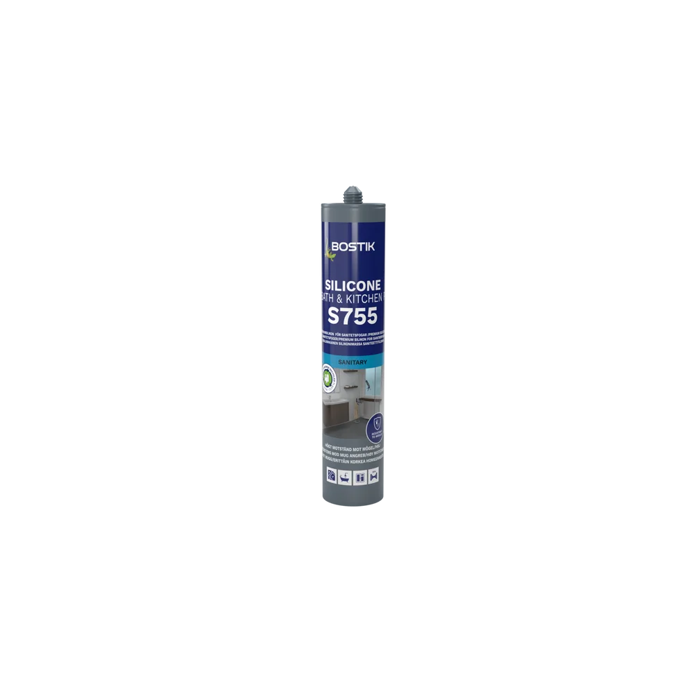 FUGEMASSE SILIKON S755 IVORY 300ML v:4089654
