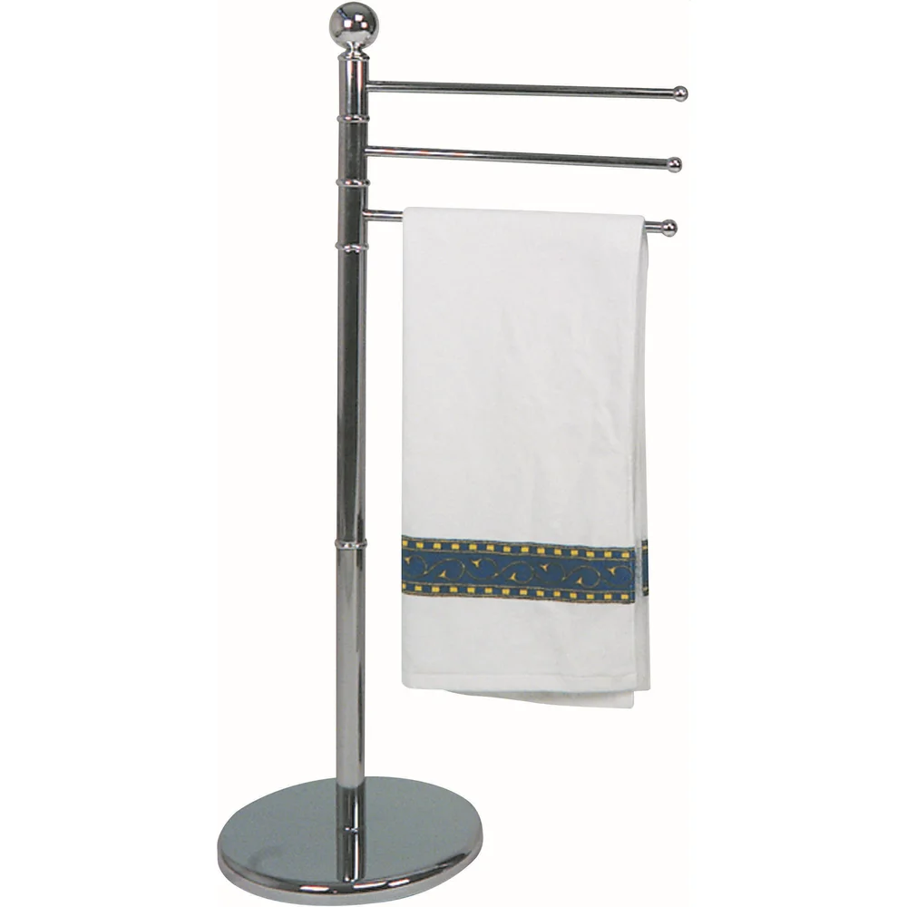 WENKO FRITTSTÅENDE HÅNDKLEHOLDER M/3 ARMER KROM v:4231380 WENKO FRITTSTÅENDE HÅNDKLEHOLDER M/3 ARMER KROM v:4231380