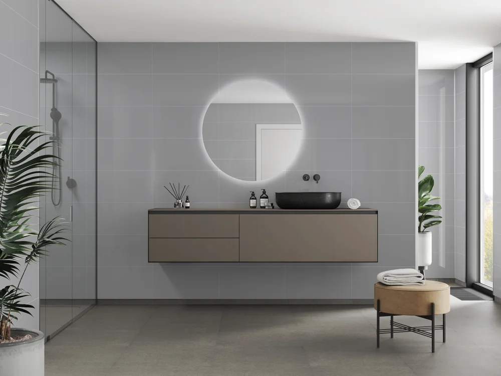 Baderomsp 4115m6030 medium grey 60x30cm 10x620x2400 v:7895625 Baderomsp 4115m6030 medium grey 60x30cm 10x620x2400 v:7895625