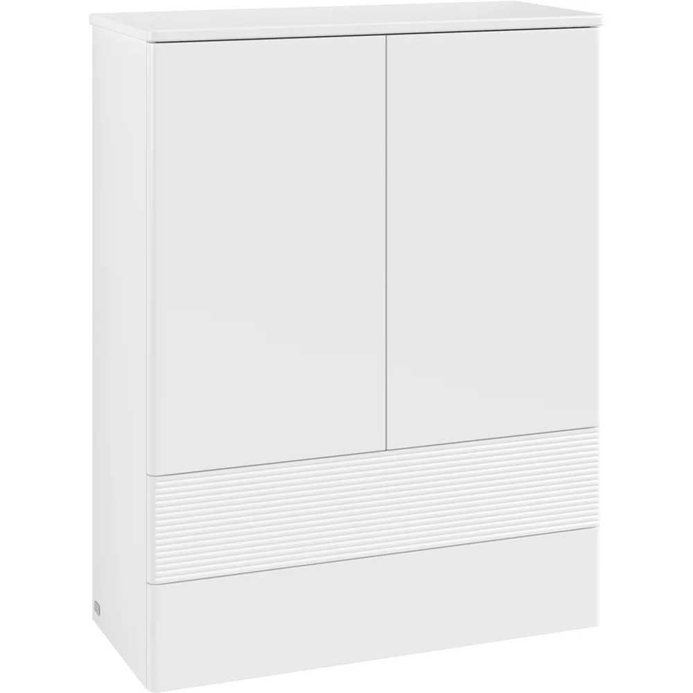 V&B ANTAO HØYBORD 2 DØRER RILLET 814X1039X356 MATT HVIT v:6796987