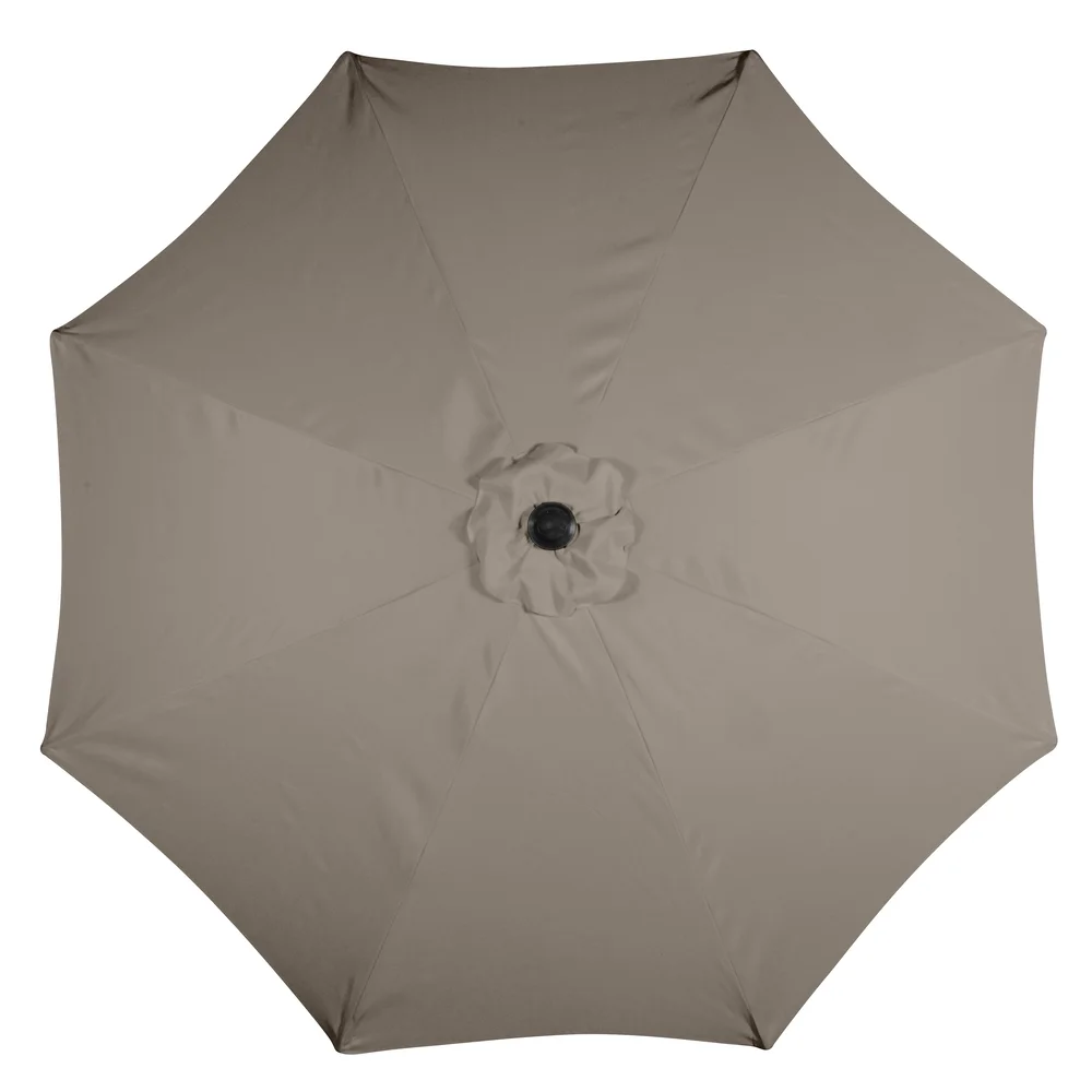 Parasoll med tilt Ø3 meter sort/taupe v:6802870 Parasoll med tilt Ø3 meter sort/taupe v:6802870