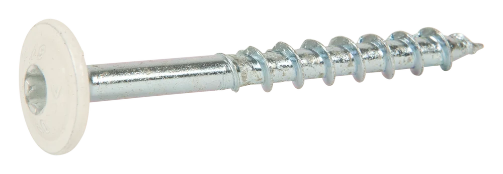 KONSTR.SKRUE WAF HVIT 6X60 FZB -100 v:6602207
