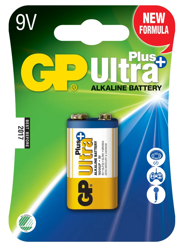 Batteri Ultra+ Alkaline D/LR20 2-pk v:3806620