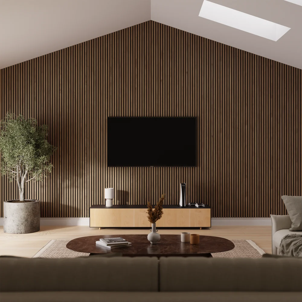 BY VENØ PREMIUM AKUSTIKK SPILEPLATE OLJET VALNØTT 2400X600X19 MM v:1565494 BY VENØ PREMIUM AKUSTIKK SPILEPLATE OLJET VALNØTT 2400X600X19 MM v:1565494