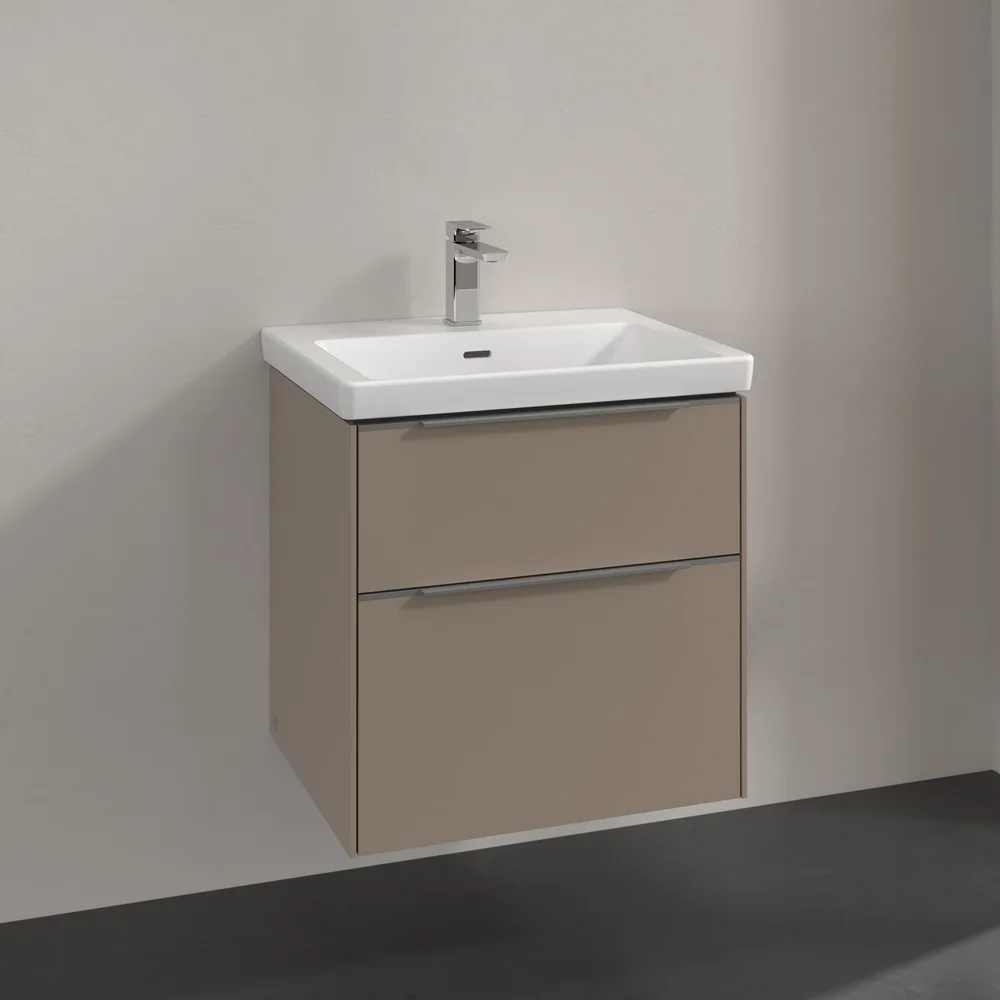 V&B SUBWAY 3.0 SERVANTSKAP 57X47 TAUPE HÅNDTAK I KROM v:4644356