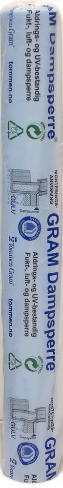 Bewi 2,6×15 m 150 my heftekant dampsperre v:3885056 Bewi 2,6×15 m 150 my heftekant dampsperre v:3885056