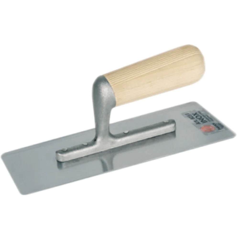PAVAN GLATTEBRETT 200X80 MM I RUSTFRITT STÅL MED TREHÅNDTAK v:6642825 PAVAN GLATTEBRETT 200X80 MM I RUSTFRITT STÅL MED TREHÅNDTAK v:6642825
