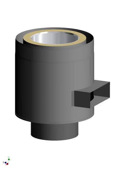 STARTRØR M/TILLUFT BLANK Ø150 PMV v:2832467 STARTRØR M/TILLUFT BLANK Ø150 PMV v:2832467