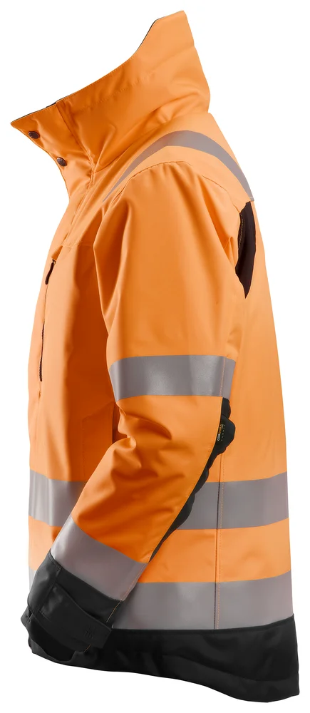 Vinterjakke oransje med 3D-nettingfôr v:4776205