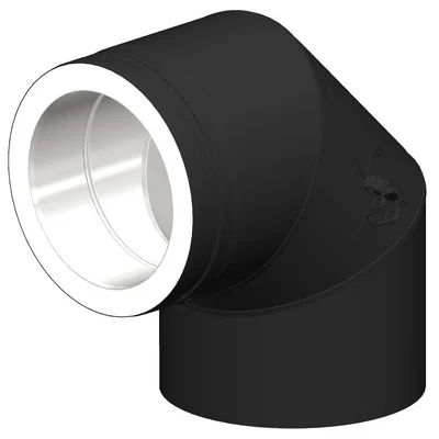 RØRBEND 90GR M/LUKE Ø150 HVIT PMS25 v:8094764