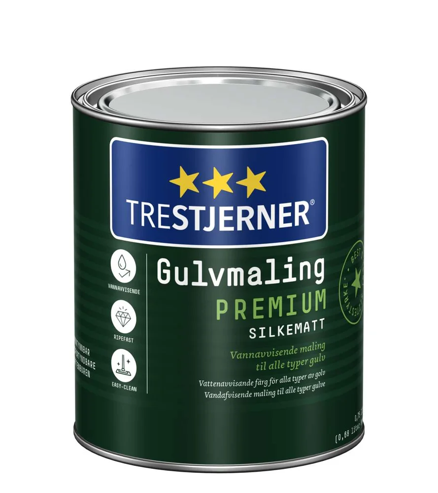 Trestjerner 15/slilkematt Premium gulvmaling v:1189909