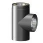 T-RØR 90GR Ø150 SORT PMS50 v:7618091 T-RØR 90GR Ø150 SORT PMS50 v:7618091
