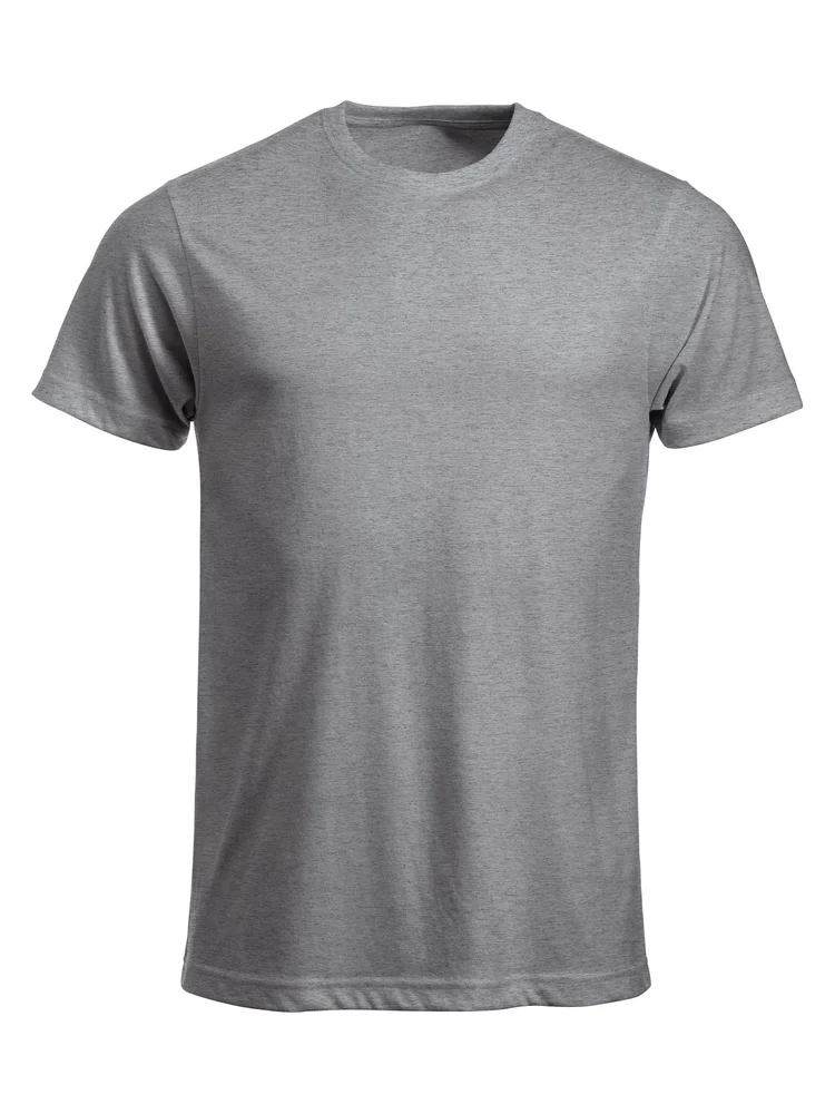 CLIQUE T-SHIRT NEW CLASSIC H GRÅMELERT v:1814308