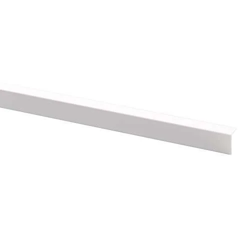20x020x2000 Vinkellist aluminium hvit v:1709953 20x020x2000 Vinkellist aluminium hvit v:1709953