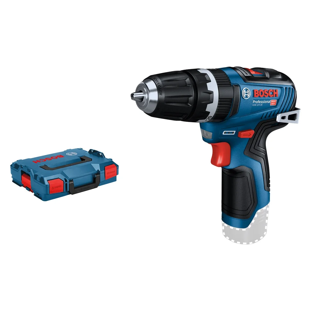 Bosch Slagboremaskin GSB12V-35, uten batteri & lader i L-BOXX, 20/35 Nm, 0,8 kg v:7816924 Bosch Slagboremaskin GSB12V-35, uten batteri & lader i L-BOXX, 20/35 Nm, 0,8 kg v:7816924