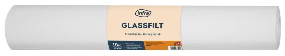 Infra 610-10 slett glassfilt armeringsduk v:8545109 Infra 610-10 slett glassfilt armeringsduk v:8545109
