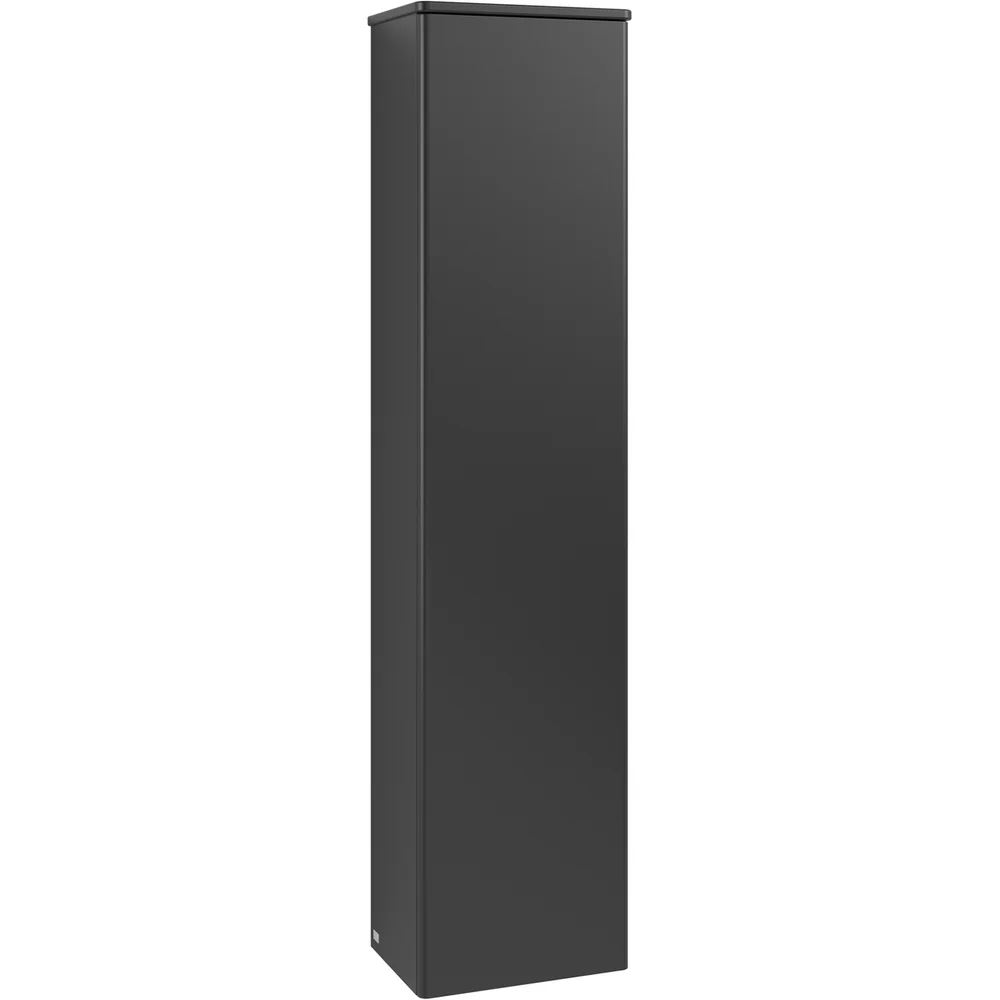 V&B ANTAO HØYSKAP 1 DØR GLATT 414X1719X287 VENSTRE MATT SORT v:2773256