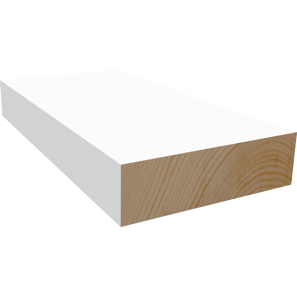 Glattkantlist furu hvit bomull S0502-Y 12×21 mm v:3978237 Glattkantlist furu hvit bomull S0502-Y 12×21 mm v:3978237