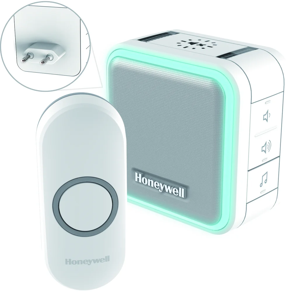 HONEYWELL TRÅDLØS PLUG-IN RINGEKLOKKE DC515NP2 v:1191423 HONEYWELL TRÅDLØS PLUG-IN RINGEKLOKKE DC515NP2 v:1191423