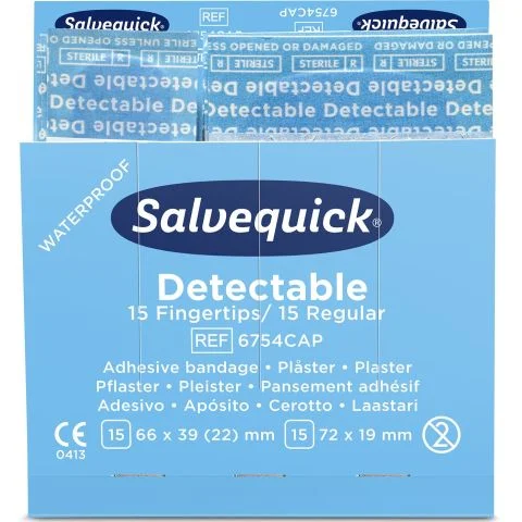 51030126 Blue Detectable Salvequick Plaster KS19816