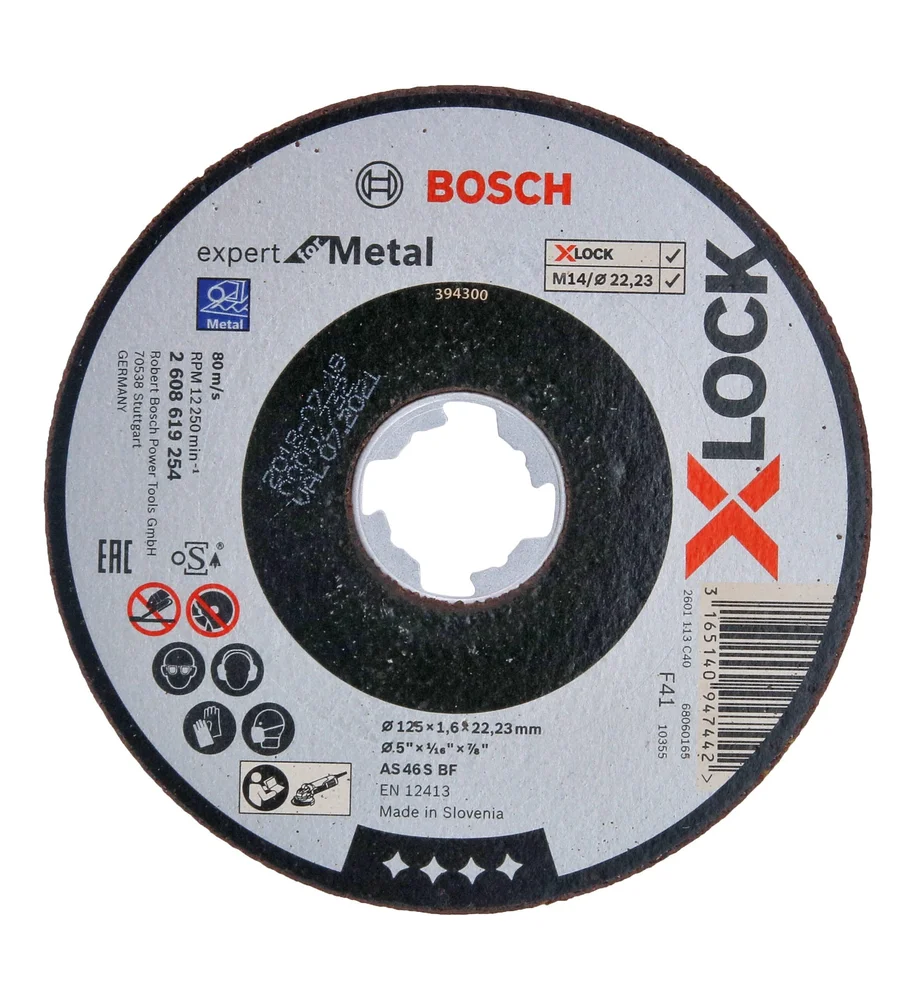 BOSCH KAPPESKIVE X-LOCK EFM 125X22,2 v:2337117