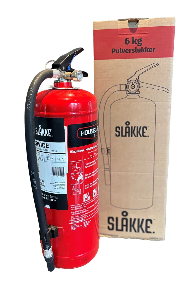 SLÅKKE PULVERSLUKKER 6 KG 43A I ESKE (F-PAK) v:8665372
