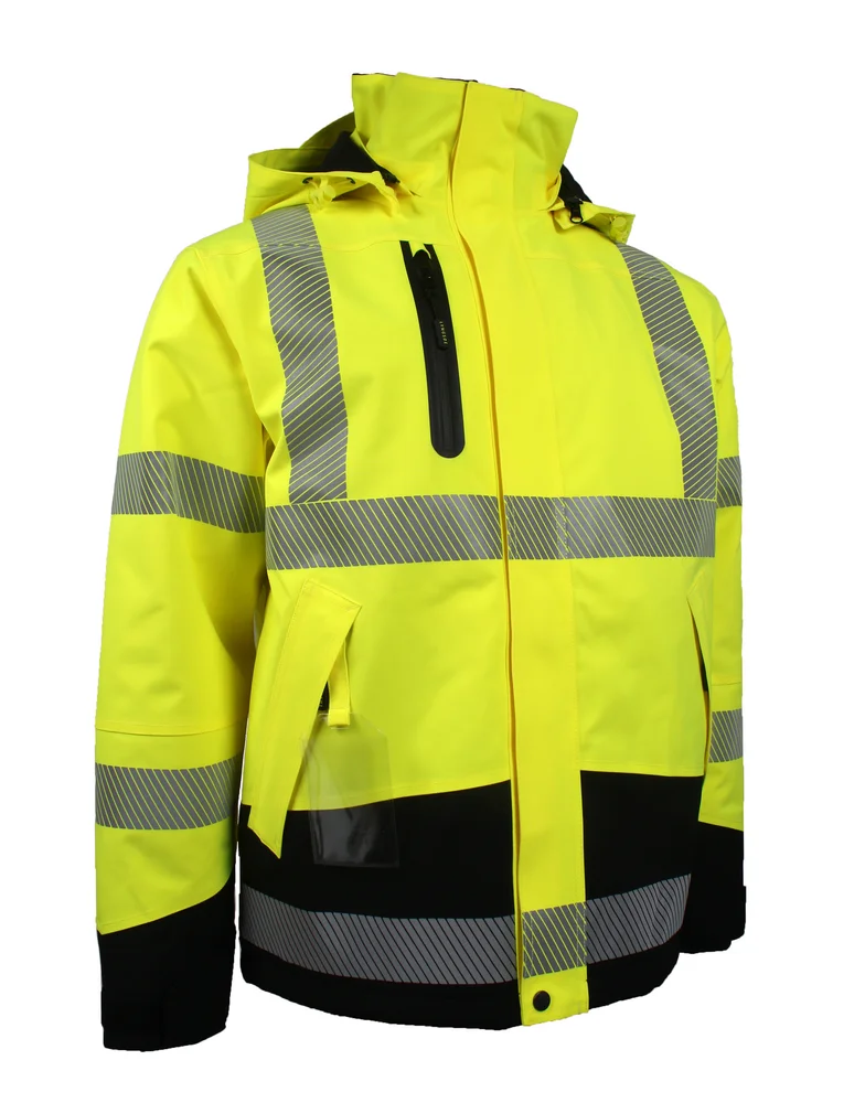 JAKKE 4-VEIS STRETCH GUL/SORT L v:3929331