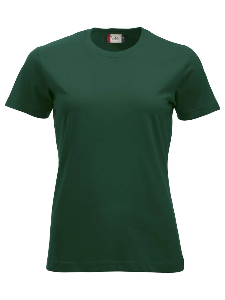 CLIQUE T-SHIRT NEW CLASSIC D FLASKEGRØNN v:2211620