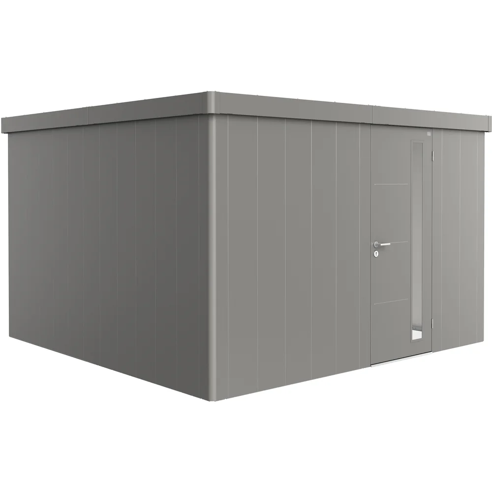 BIOHORT REDSKAPSBOD NEO 4D STD. DØR KVARTSGRÅ METALLIC v:6019613
