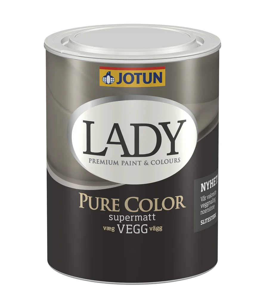 Jotun LADY Pure Color helmatt hvit 0,68 l – veggmaling v:8136536 Jotun LADY Pure Color helmatt hvit 0,68 l – veggmaling v:8136536