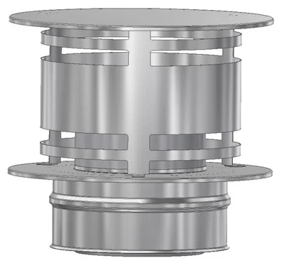PIPEHATT Ø150 HVIT PM50 v:2481226
