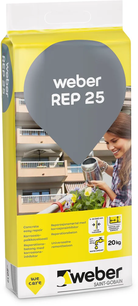 WEBER REP25 REPARASJONSMØRTEL 20KG v:5722904