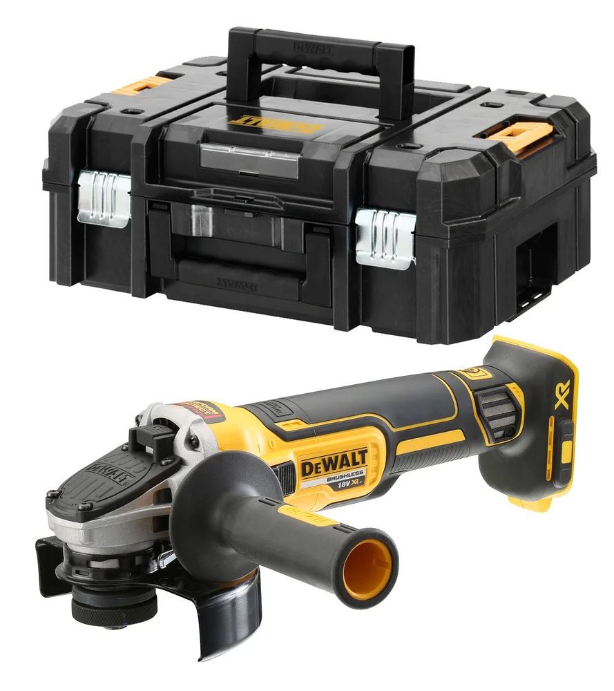 DeWALT 18V vinkelsliper DCG405NT 125 mm med børsteløs motor og T-STAK-koffert v:9924527 DeWALT 18V vinkelsliper DCG405NT 125 mm med børsteløs motor og T-STAK-koffert v:9924527