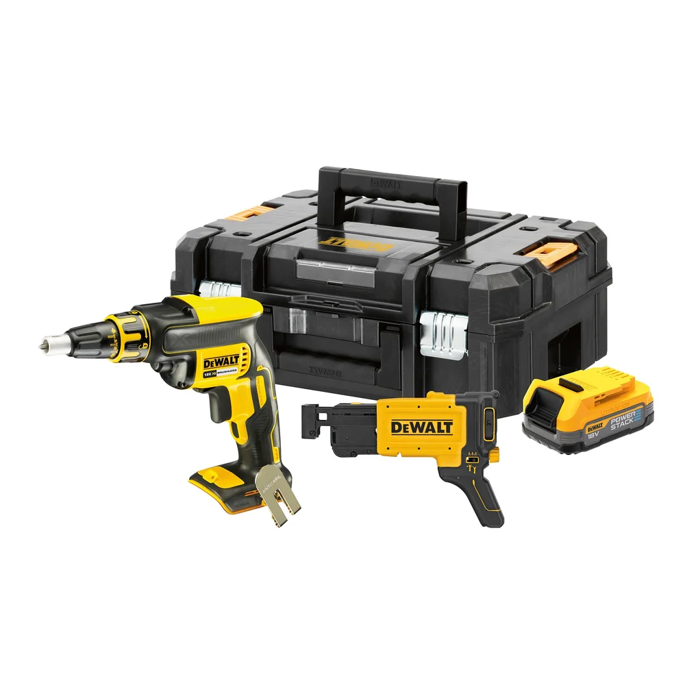 Dewalt Gipsplateskrutrekker DW DCF620E1K 18V XR, 1 stk Powerstack-batteri. v:9596897