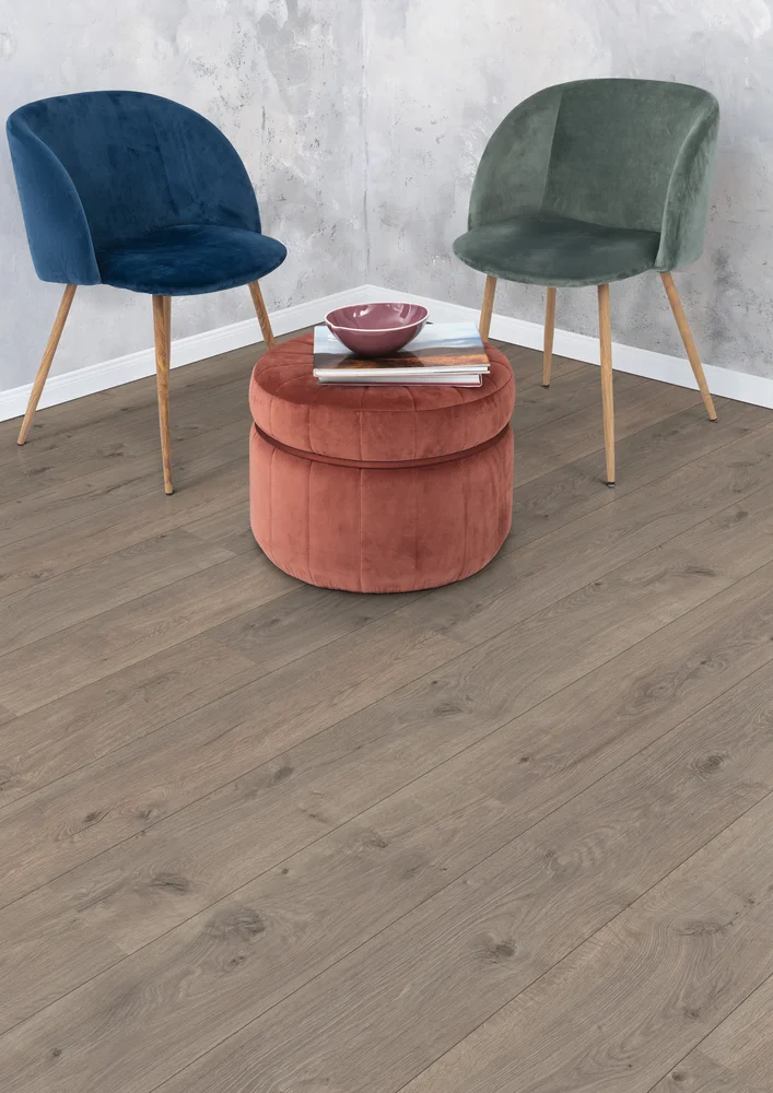 Opus laminatgulv 1-stav eik grå 7mm v:4326115