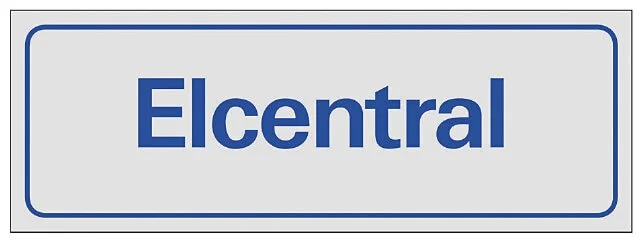 Systemtext Skilt Strømsentral, 225×80 mm v:2257770