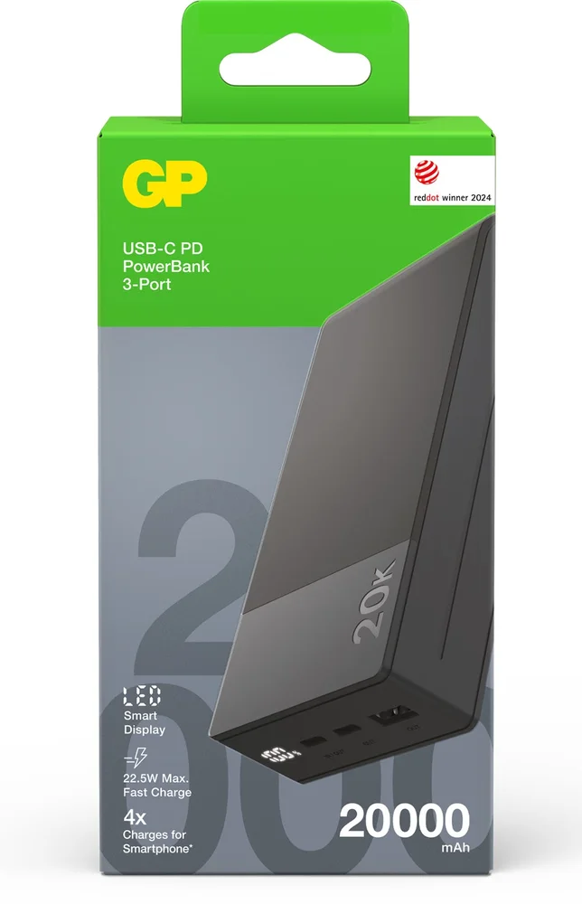 GP POWERBANK GP M2+ 20000 MAH GREY v:4547698