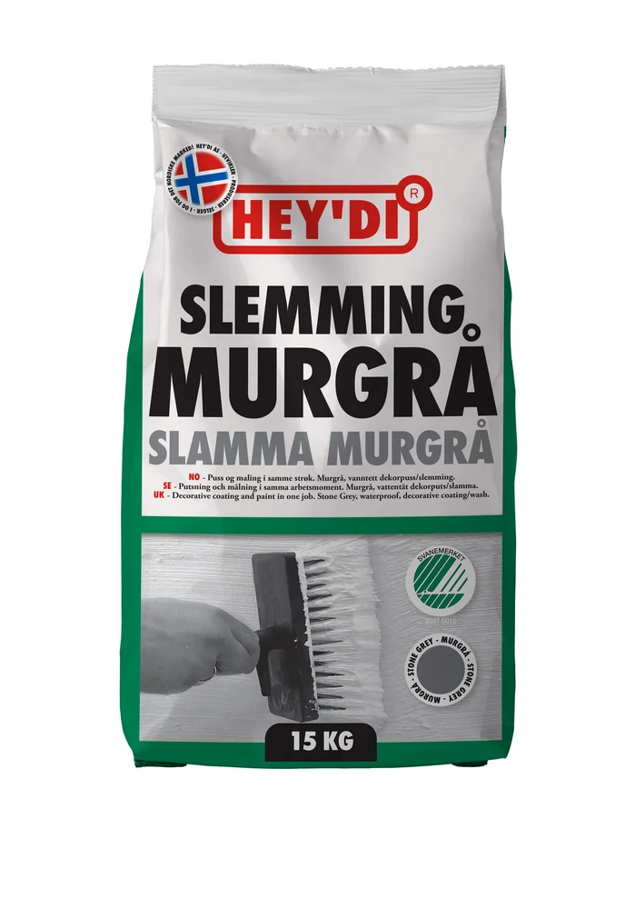 HEYDI MURGRÅ 15KG SLEMMING v:9664588