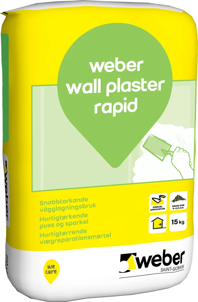 VEGGSPARKEL WALL PLASTER RAPID 15KG v:5048992