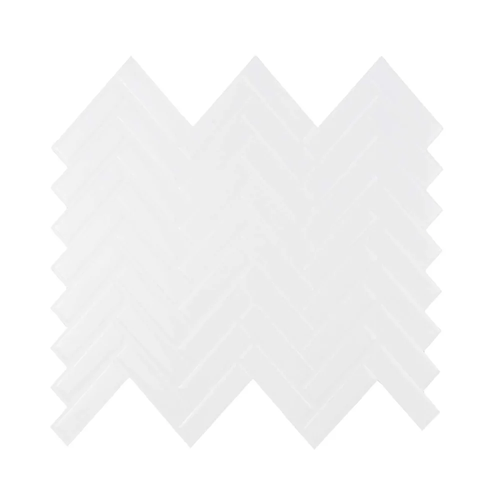 Selvklebende flis, Hvit V-Form 10 pk. v:4878902 Selvklebende flis, Hvit V-Form 10 pk. v:4878902