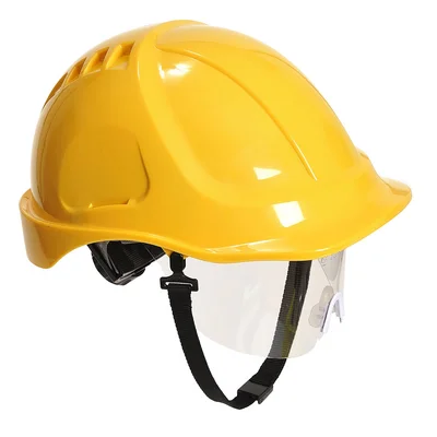 Vernehjelm PW54 Endurance Med visir Gul – Portwest v:6205999