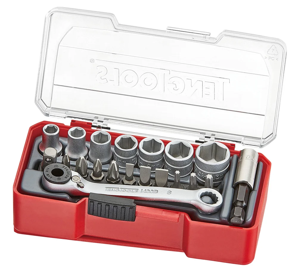 TENG PIPENØKKELSETT 1/4 20 DELER v:4182742