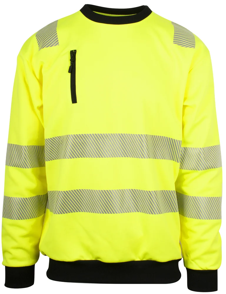Unisex genser synlighetsgul 3XL polyester v:1090775