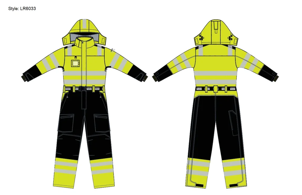 Vinterdress LR6033 str 3XL gul v:9601896
